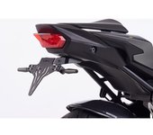 PROTECH Soporte de matrícula  de acero inoxidable con recubrimiento en polvo negro - Negro