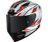 Suomy Track-1 404 2023 Casco - Blanco Rojo Plata (M)