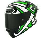 KYT TT-Revo Alex Lowes Replica 2024 Casco - Blanco Verde (M)