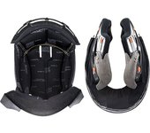 LS2 FF399 Valiant Forro interior &almohadillas para mejillas - Negro (2XL)