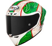 Suomy S1-XR GP Hickman Replica 2023 FIM E06 Casco - Blanco Rojo Verde