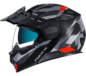 NEXX X.Vilijord Taiga Casco - Negro Gris Rojo (S)