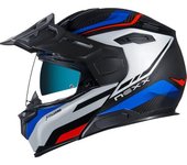 NEXX X.Vilijord Hiker Casco - Negro Rojo Azul (2XS)
