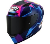 Suomy Track-1 Bastianini Replica 2023 Casco - Negro Lila (XL)
