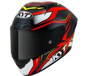 KYT NZ Race Carbon Stride Casco - Rojo (2XL)