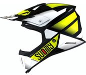Suomy X-Wing Grip Casco de Motocross - Negro Blanco Amarillo (S)