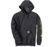Carhartt Midweight Sleeve Logo Sudadera con capucha - Gris