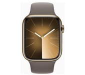Apple Watch Series 9 GPS + Cellular 45mm Acero inoxidable oro Correa deportiva arcilla S/M - Reacondicionado: muy bueno | 30 meses de garantía | Envío gratuito