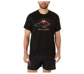 Camiseta de trail asics fujitrail logo ss top hombre negro/carbon