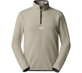 Forro polar de montaña the north face glacier 1/4 zip - beige log
