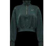 Sudadera crop oversize 1/2 cremallera mujer Nike Phoenix Fleece