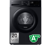 Samsung Secadora 9Kg con Bomba de Calor Clase A+++ Negra DV90DG52A0ABEC - Negro, Negro