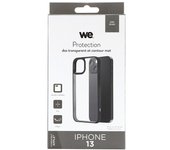 Carcasa WE  para iPhone 13 transparente con contorno negro