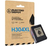 Cartucho de tinta ELECTRO DEPOT XL negro compatible con HP H304
