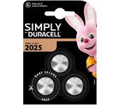 Pack pilas DURACELL 2025 x3 Simply