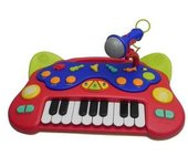 Teclado musical infantil con micrófono