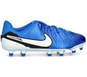 Nike - Bota de fútbol Tiempo Legend 10 Academy FG/MG Niño, Unisex, Signal Blue-White, 4Y