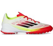 Adidas - Bota de fútbol F50 League Turf, Unisex, Ftwr White-Core Black-Solar Yellow, 9 UK