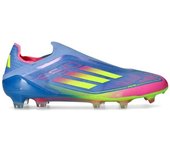 Adidas - Bota de fútbol F50 Elite LL FG, Unisex, Blue Fusion-Lucid Lemon-Lucid Pink, 10 UK