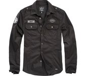 Brandit Luis Vintage Camisa - Negro (XL)