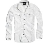 Brandit SlimFit Camisa - Blanco (3XL)