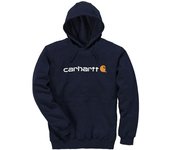 Carhartt Signature Logo Midweight Sudadera con capucha - Azul