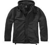 Brandit Windbreaker Frontzip Chaqueta - Negro (XL)