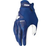 Thor XP Guantes de motocross - Blanco Azul (XS)