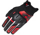 Held Hardtack Guantes de Motocross - Negro Rojo (S)