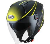 KYT D-City Colorful Casco Jet - Amarillo (M)