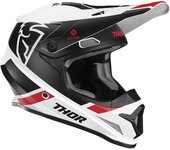 Thor Sector Split Mips Casco de Motocross - Negro Blanco Rojo (2XL)