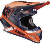 Thor Sector Split Mips Casco de Motocross - Azul Naranja (2XL)