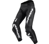 Spidi RR Pro Warrior Pantalones de cuero moto - Negro Blanco (50)