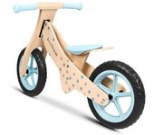 Beeloom Bicicleta sin pedales para niños de madera natural azul