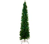 MondoViro Árbol de navidad artificial delgado de 240 cm de altura.