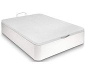 BEZEN Canape madera alta resistencia blanco altura 35 cm - 140x200