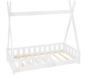 ML-Design Cama infantil tipi anticaída estructura madera pino blanco