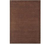 Novatrend Alfombra de lana marrón chocolate tufted a mano 200x290 cm