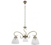 Lampara JAIPUR de 3 luces con tulipas de cristal Fabrilamp