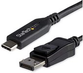 StarTech.com Cable de 1m USB-C a DisplayPort 1.4 - Convertidor Adaptador de Vídeo USB Tipo C 8K/5K/4K - HBR3/HDR/DSC - Cable Conversor para Monitor DP de 8K 60Hz - USB-C/Thunderbolt 3 (CDP2DP141MB)