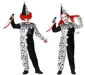 Atosa disfraz payaso gris unisex infantil 10 a 12 años