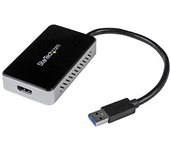 StarTech.com Adaptador de Vídeo Externo USB 3.0 a HDMI con Hub USB 1 Puerto - Tarjeta Gráfica Cable - 1080p