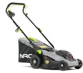 Cortacésped eléctrico Nac 1600W, motor potente, diseño ergonómico, ideal para jardines pequeños y medianos, corte preciso y eficiente, fácil manejo y almacenamiento