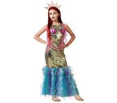 Atosa disfraz sirena multicolor vestido niña 5 a 6 años