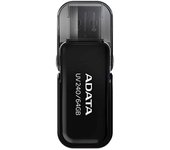 ADATA UV240 64GB 2.0 Conector USB Tipo A Negro Unidad Flash USB - Memoria USB (64 GB, 2.0, Conector USB Tipo A, Tapa, 7 g, Negro)