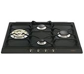 Placa Gas - Smeg SR764AO, 4 Zonas, 60 cm, Negro, Sin Marco