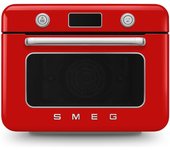 Horno Sobremesa - SMEG COF01RDEU, Rojo, Vapor, Grill, 30L
