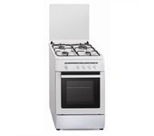 Cocina Gas - Vitrokitchen CB55BB, 50 cm, 4 fuegos, Blanco