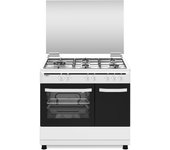 Cocina Gas - Vitrokitchen CB961PBB, 90cm, Butano, Blanco