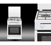 Cocina Gas - Vitrokitchen CB5530BN, 50 cm, 3 fuegos, Blanco